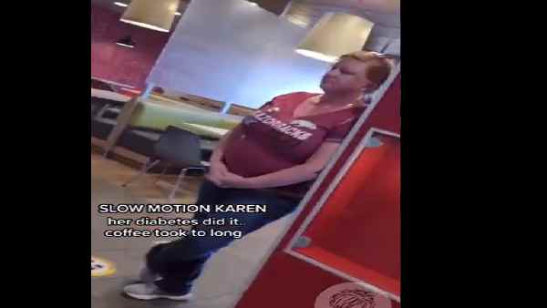 स्लो मोशन में बवाल काटती रही महिला स्लो मोशन में बवाल काटती रही महिला