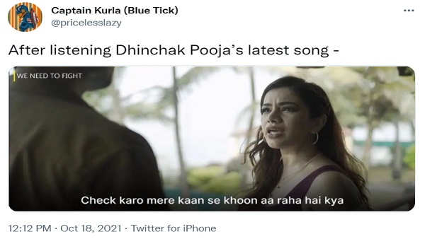 ढिंचक पूजा के गाने पर आई फनी मीम्स की बाढ़