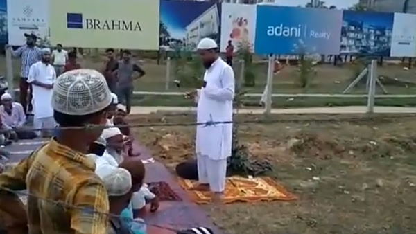 स्थानीय लोगों को मिला हिंदू संगठनों का साथ