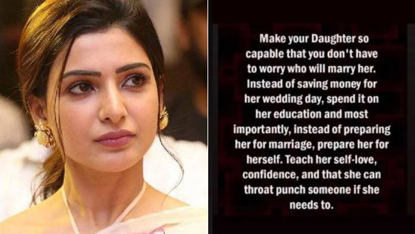 क्या कहा है सामंथा ने