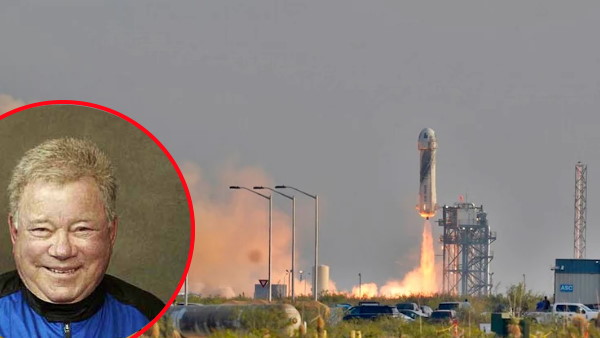 90 year old William Shatner becomes the oldest man to fly into space 90 year old William Shatner becomes the oldest man to fly into space