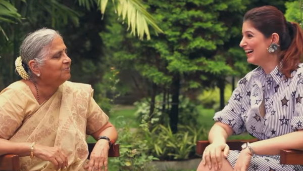 सुधा मूर्ति और ट्विंकल में हुई बातचीत सुधा मूर्ति और ट्विंकल में हुई बातचीत