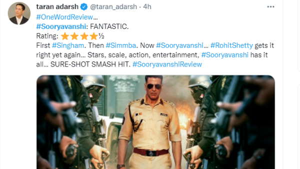  सोशल यूजर्स ने फिल्म को सराहा