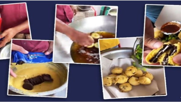 रोकड़िया भजिया इस्टॉल पर जाकर लें ओरियो पकोड़े का मजा