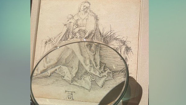 जर्मन पुनर्जागरण कलाकार का वास्तविक आर्टवर्क 