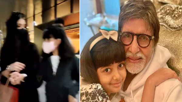 ऐश्‍वर्या राय बेटी आराध्‍या बच्‍चन के साथ स्‍पॉट हुईं