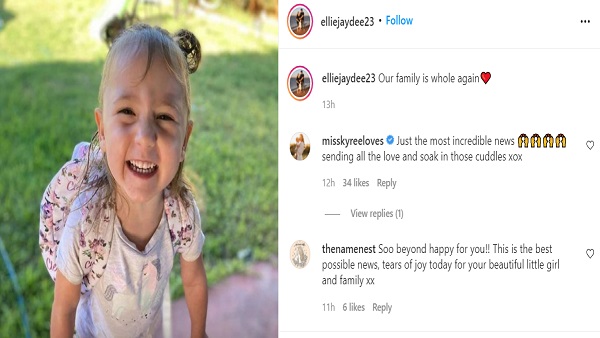 बच्ची के मिलने पर मां ने जताई खुशी बच्ची के मिलने पर मां ने जताई खुशी