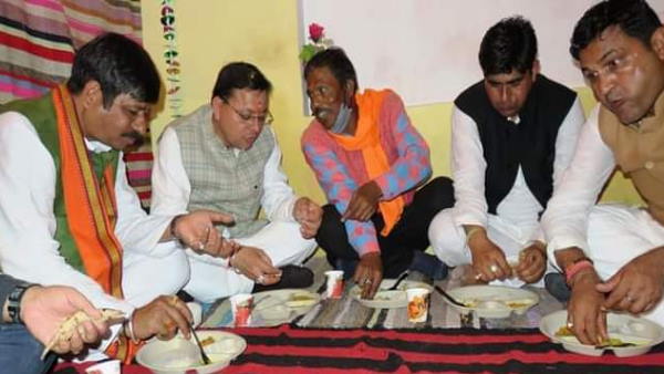 अचानक भोजन करने पहुंचे सीएम