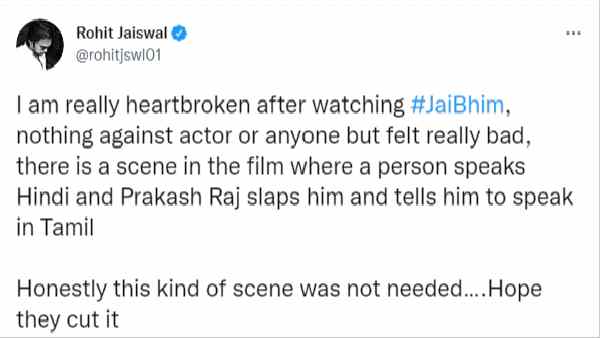 'हिंदी बोलने पर प्रकाश राज ने मारा थप्पड़'