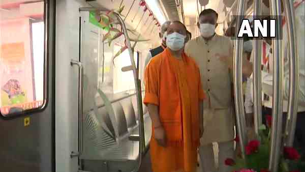 Chief Minister Yogi Adityanath flags-off Kanpur Metro trial Chief Minister Yogi Adityanath flags-off Kanpur Metro trial