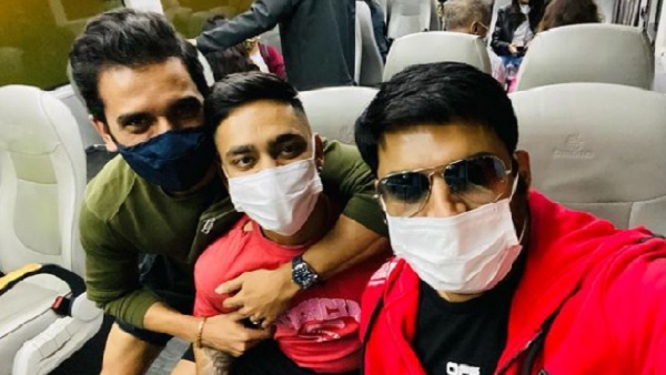 क्रिकेटर दीपक चाहर और ईशान किशन