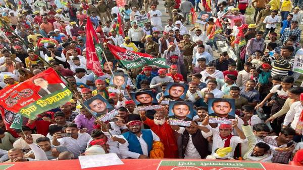 अखिलेश-राजभर ने साधा बीजेपी पर निशाना 