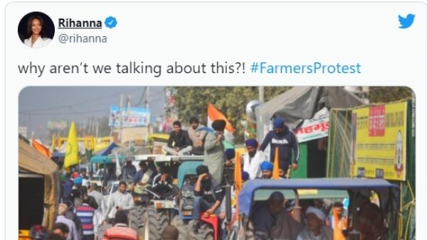 किसानों के समर्थन में रिहाना किसानों के समर्थन में रिहाना