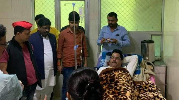 Police took protesting SP MLA to hospital and drip given after tying him to bed