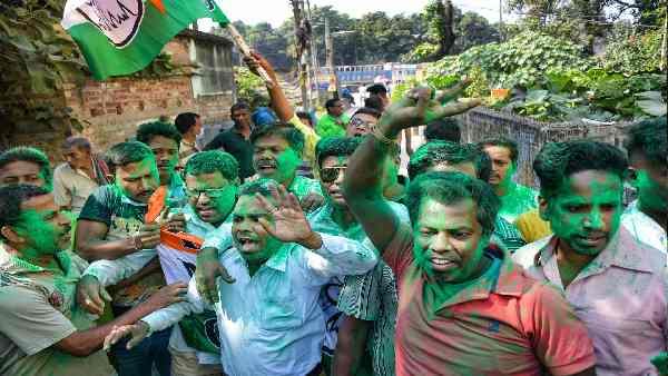 दो सीटों पर तृणमूल ने जीत का विशाल अंतर बनाया