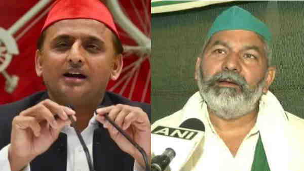 UP Election 2022 Akhilesh Yadav Rakesh Tikait farmers protest UP Election 2022 Akhilesh Yadav Rakesh Tikait farmers protest
