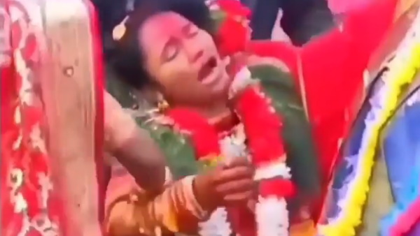 दुल्हन को घरवालों ने जबरदस्ती भेजा