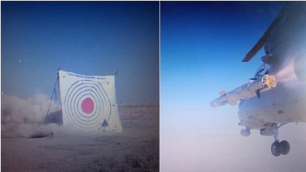 DRDO and IAF successfully flight tests helicopter launched SANT missile DRDO and IAF successfully flight tests helicopter launched SANT missile