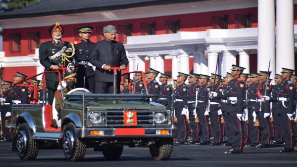  रिव्यूइंग अफसर राष्ट्रपति रामनाथ कोविंद ने ली परेड की सलामी