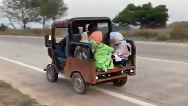 बाइक की तरह कीक से स्टार्ट होती है जीप