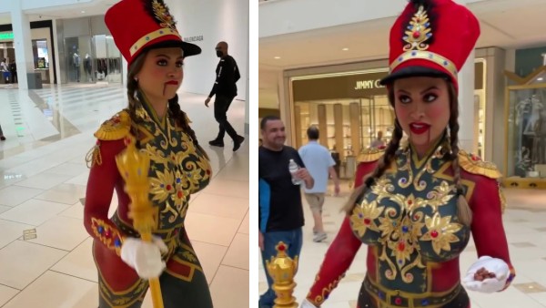  पूरी तरह से नग्न निकली