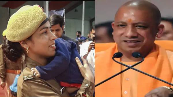 जब योगी अचानक महिला सिपाही के बच्चे को पुचकारने लगे