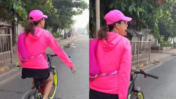  निया शर्मा का साइकिलिंग पर फोकस