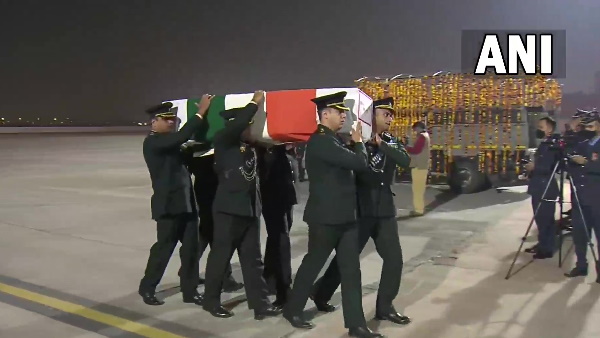 CDS Bipin Rawat Narendra Modi Rajnath Singh pay respects delhi