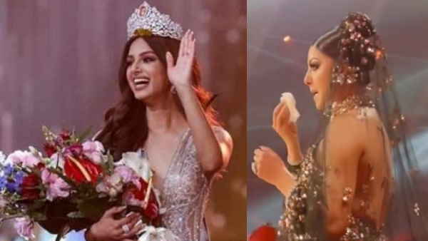  हरनाज कौर संधू को ताज पहनते देख उर्वशी हो गई इमोशनल 