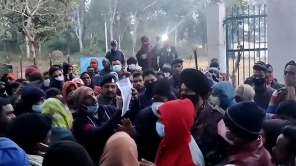 खबर फैलने के बाद ग्रामीणों ने किया हंगामा