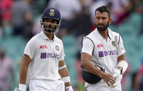 पुजारा के 9 और रहाणे के शर्मनाक 1 रन