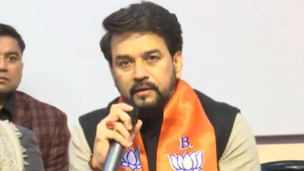 lucknow anurag thakur door to door campaign said people angry from sp lucknow anurag thakur door to door campaign said people angry from sp