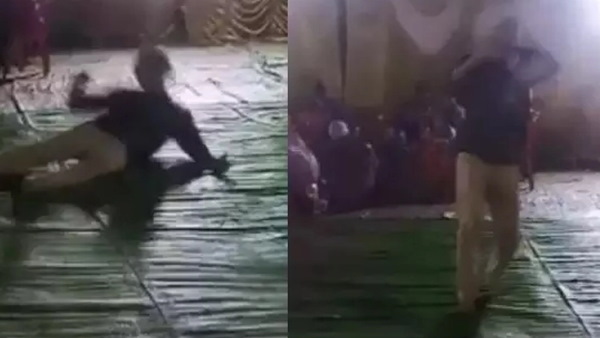 रिसेप्शन पार्टी में DJ पर नाच रहा था युवक