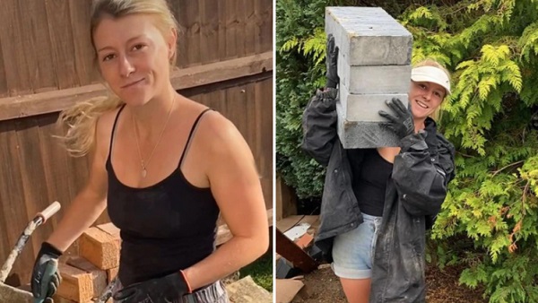 ईंटें ढोने से लेकर सीमेंट से प्लास्टर तक का करती हैं काम 