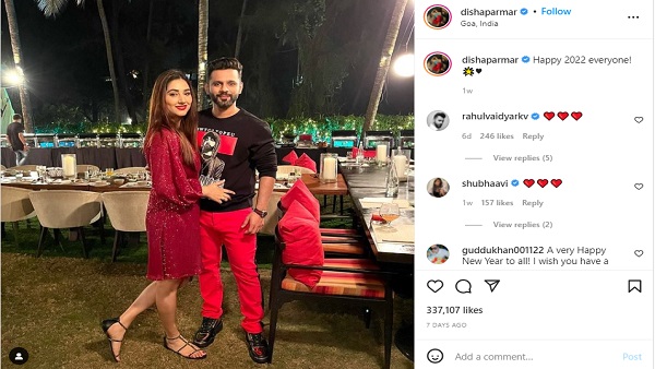 दिशा और राहुल ने गोवा में सेलिब्रेट किया था न्यू ईयर