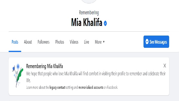 मौत की अफवाहों पर मिया का जवाब