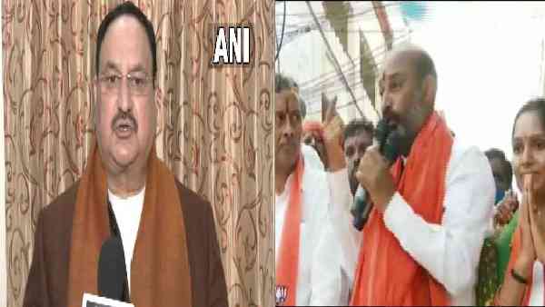 JP Nadda, furious over police action against BJP MP from Karimnagar and party president of Telangana JP Nadda, furious over police action against BJP MP from Karimnagar and party president of Telangana