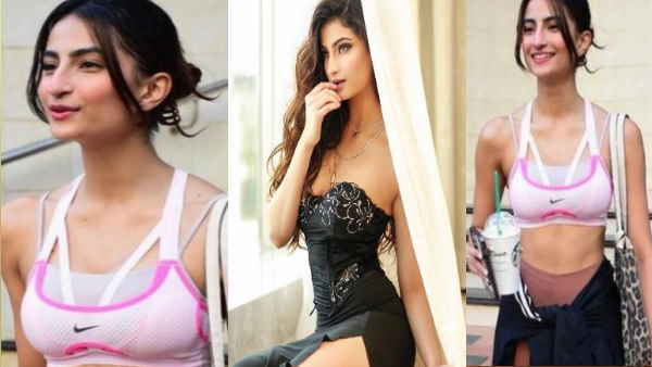 स्‍पोर्ट्स ब्रा-स्किन कलर टाइट्स में ढाया कहर