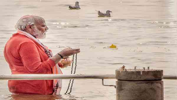 गंगा स्नान के समय भी दिखा था मणिपुरी गमछा