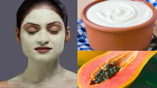 दही और पपीते का स्क्रब
