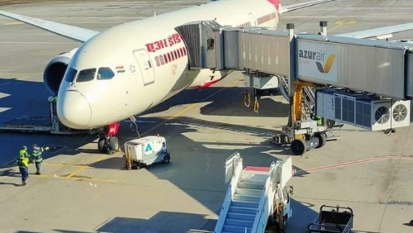 Air India plane carrying around 240 Indians from Ukraine lands at Delhi airport Air India plane carrying around 240 Indians from Ukraine lands at Delhi airport