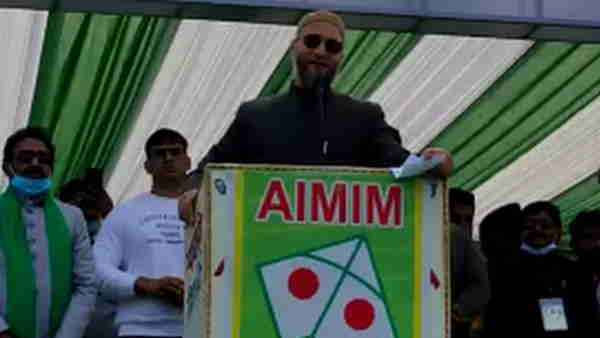 UP Election 2022 AIMIM Chief Asaduddin Owaisi Hijab UP Election 2022 AIMIM Chief Asaduddin Owaisi Hijab