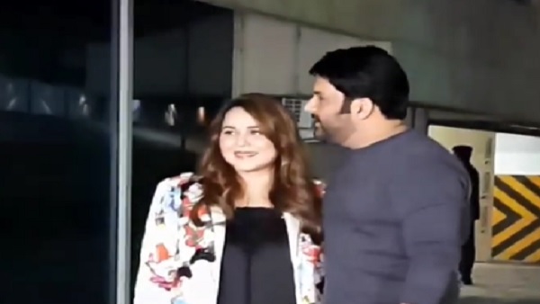 कपिल शर्मा ने मीडिया के सामने किया गिन्नी को KISS कपिल शर्मा ने मीडिया के सामने किया गिन्नी को KISS