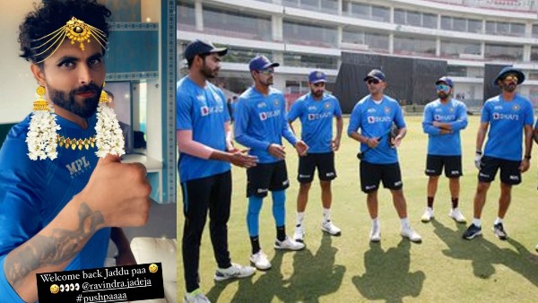 गजरा, बिंदी और मेकअप के साथ पोस्ट की जडेजा की फोटो