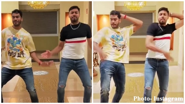 आवेश खान, वेंकटेश अय्यर का डांस आवेश खान, वेंकटेश अय्यर का डांस