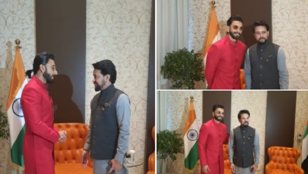 रणवीर सिंह जमकर थिरके अनुराग ठाकुर