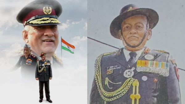 बिपिन रावत की प्रतिमा 