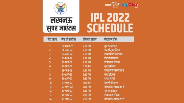 लखनऊ सुपर जाएंटस (Lucknow Super Giants)