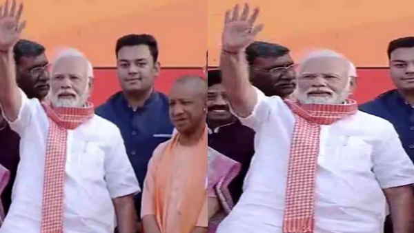 गले में गमछा डालकर दे गए क्‍या संदेश ?