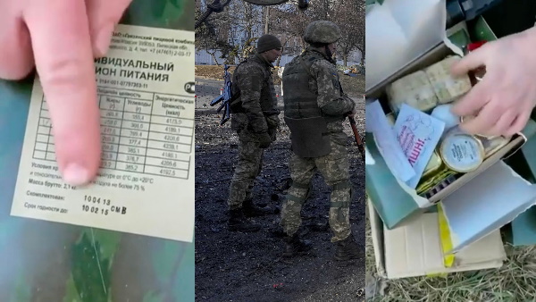 खराब खाना खाने को मजबूर रूसी सैनिक खराब खाना खाने को मजबूर रूसी सैनिक